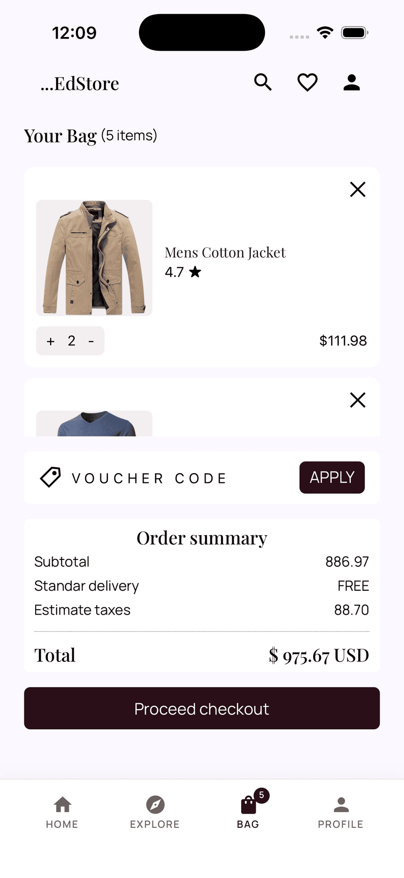 edStore shopping bag